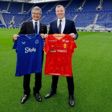 官方：埃弗顿与名古屋鲸达成战略合作，双方将定期交流